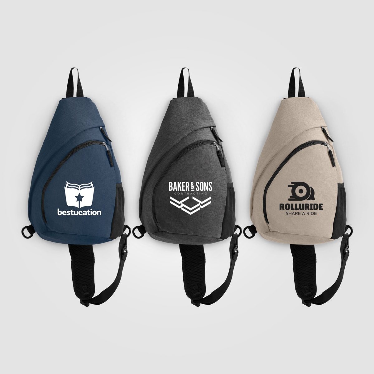 Branded Recycled rPET Nylon Sling Bag