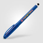 Branded Recycled Plastic Fidget Ball Stylus Gel Pen