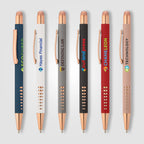 Branded Rose Gold Aluminium Stylus Pen with Cutouts