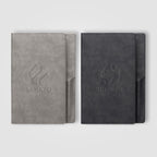 Branded PU Suede-Feel Refillable Journal - A5