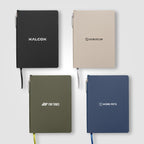 Branded A5 Recycled PU Notebook and Pen Set with Pen Loop