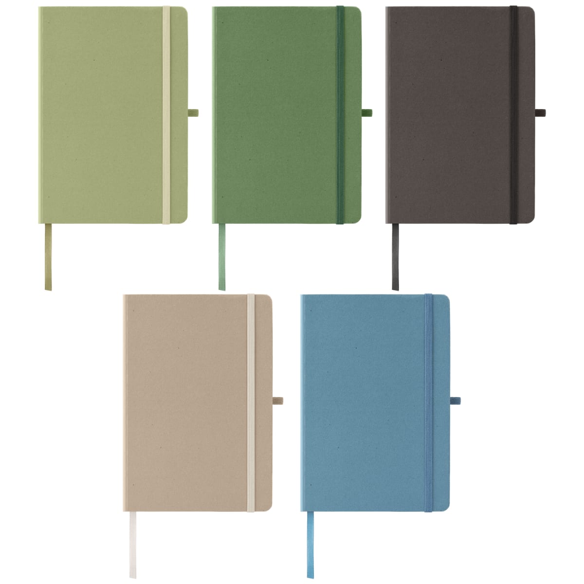 Branded Recycled Milk Carton A5 Hard Cover Notebook
