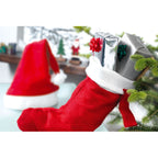Branded Christmas boot decoration, in use