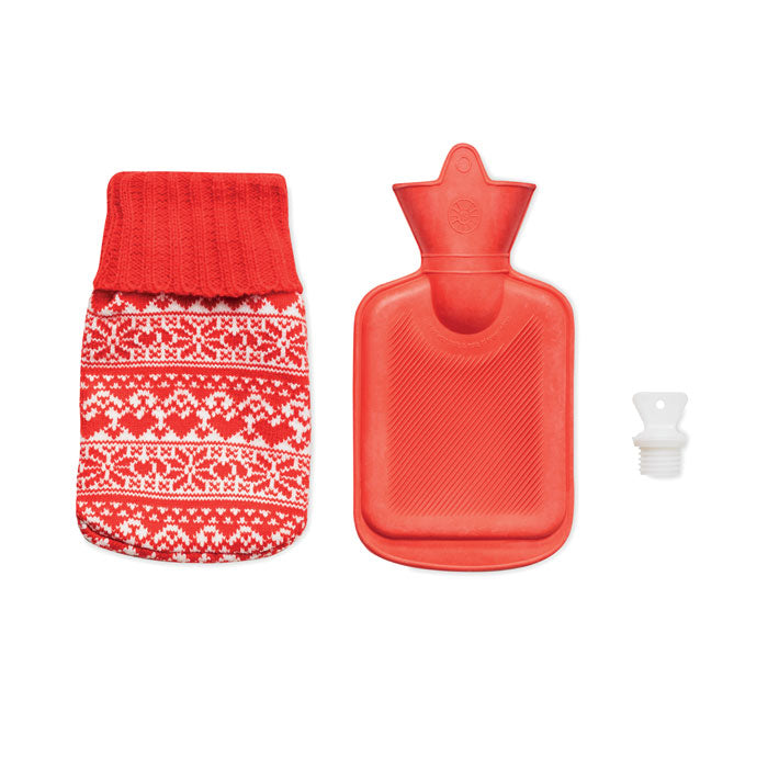 Branded Nordic hot water bottle, detail