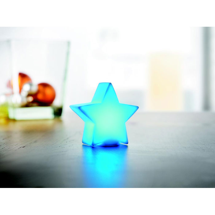 Branded LED colour changing star light, lit