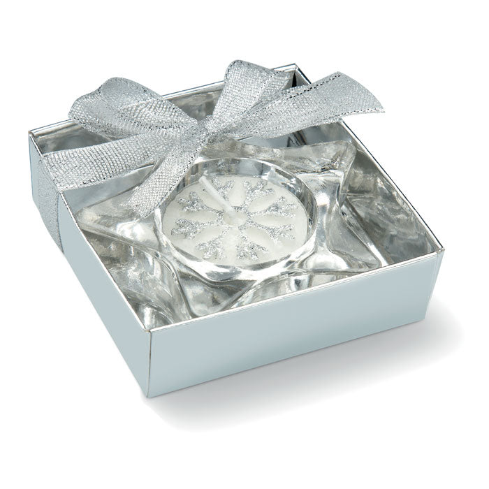 Branded star tea light candle holder