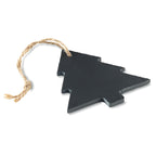 Branded slate Christmas tree hanger, detail