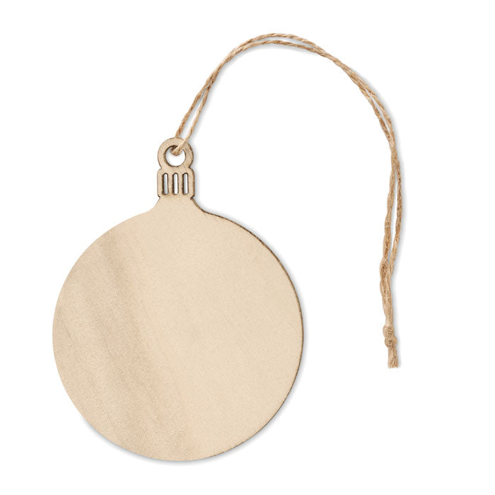 Branded wooden bauble hanger