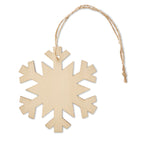 Branded wooden snowflake hanger