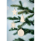 Branded wooden tree hanger, on the tree