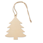 Branded wooden tree hanger