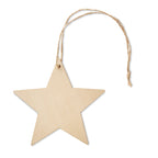 Branded wooden star hanger