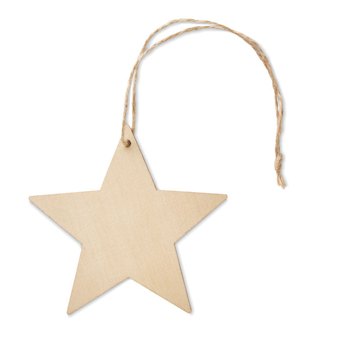 Branded wooden star hanger