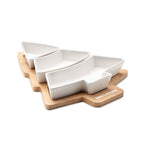 Branded Christmas tree serving tray, printed example