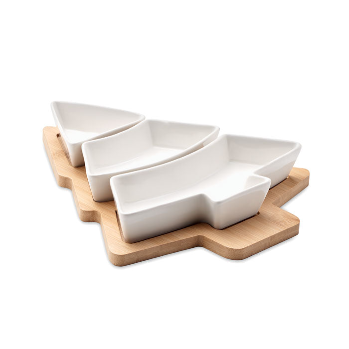 Branded Christmas tree serving tray