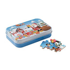 Branded Christmas puzzle tin