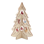 Branded plywood Christmas tree silhouette