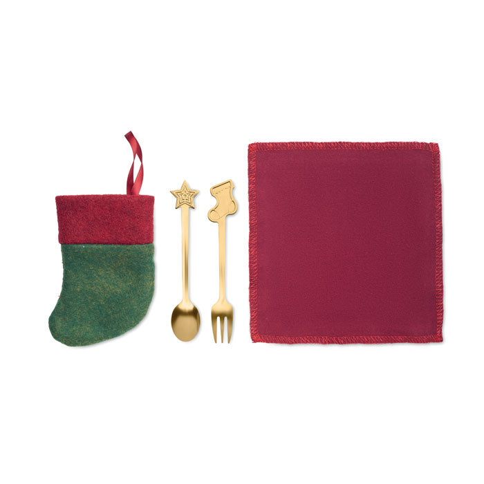 Christmas Dessert Cutlery Set