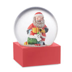 Branded Christmas snow ball ornament