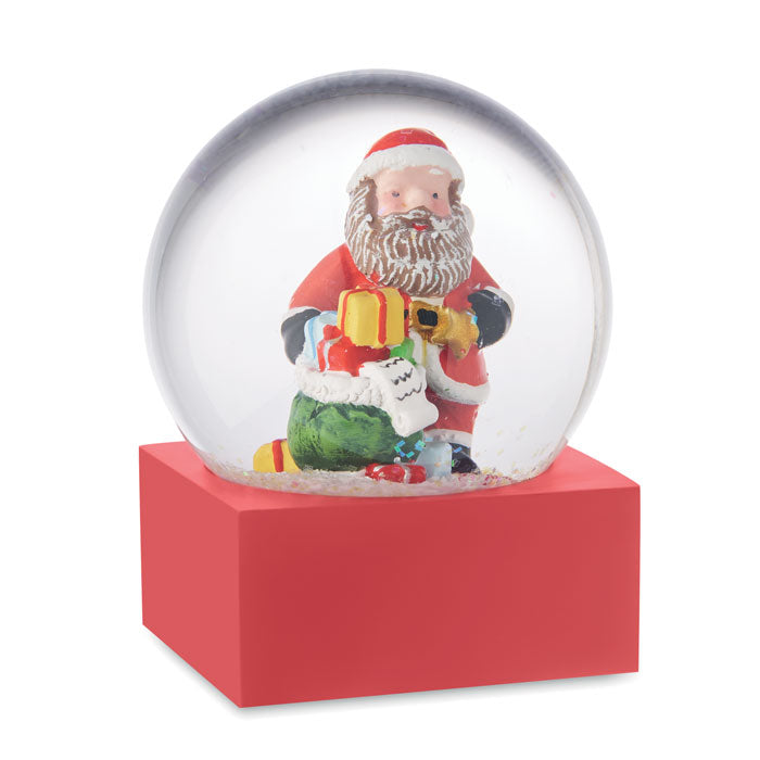 Branded Christmas snow ball ornament