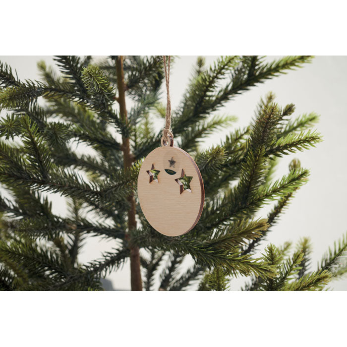 Branded Seed Wooden Christmas Bauble