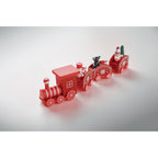 Branded wooden Christmas train, detail