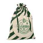 Branded large Santa cotton bag, printed example