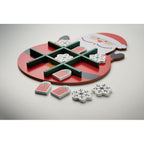 Branded Christmas tic tac toe, detail