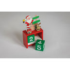 Branded Christmas countdown calendar, on desk