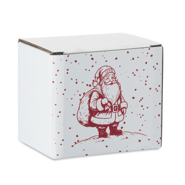 Branded seasonal ceramic mug, gift box