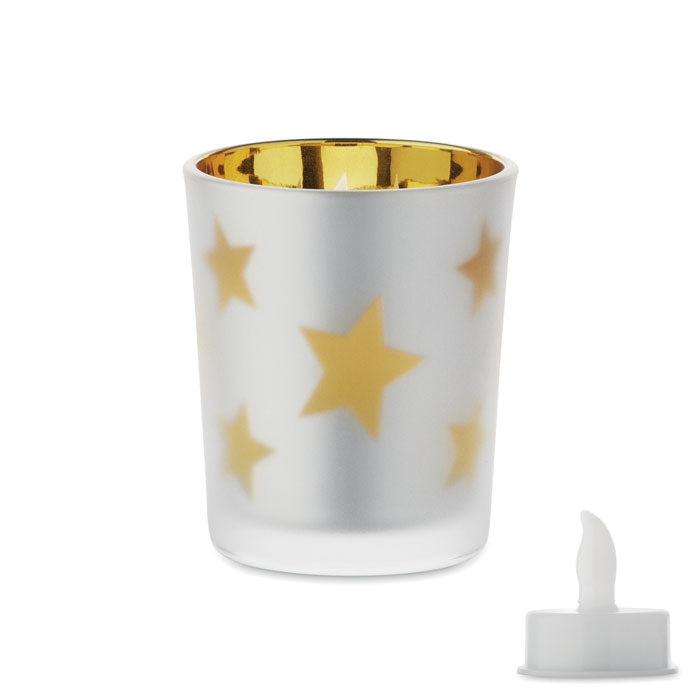 Branded LED tea light candle