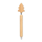 Branded bamboo Christmas tree pen