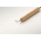 Branded bamboo star pen, side