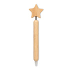 Branded bamboo star pen