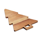 Branded acacia Christmas tree serving board