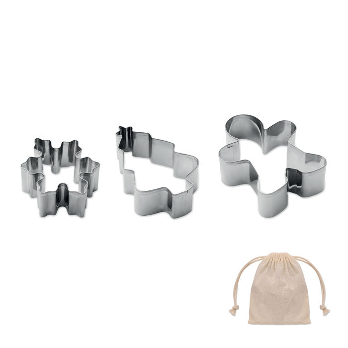 Branded Christmas cookie cutter set