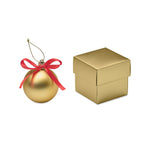 Branded Christmas bauble gift box