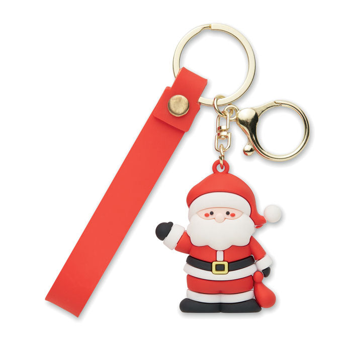 Branded Santa keyring bag charm
