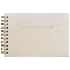 Branded A6 Recycled Cotton Spiral Pocket Notebook in Cream