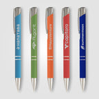 Branded Colourful Soft-Touch Aluminium Pen