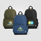 Branded rPET Laptop Backpack with Gold Zips - 20L