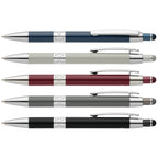Branded Recycled Aluminium Chrome Trim Stylus Pen