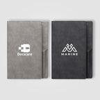 Branded PU Suede-Feel Refillable Journal - A5