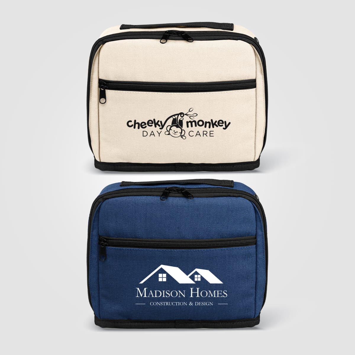 Branded Recycled Cotton Tech Organiser Pouch