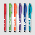 Branded Recycled Plastic Fidget Ball Stylus Gel Pen