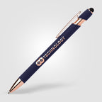 Branded Rose Gold Executive Pen with Stylus