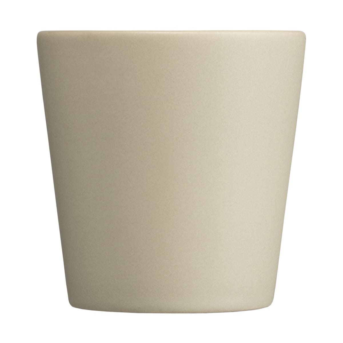 Branded Matte Handleless Ceramic Cup 180ml in Cream