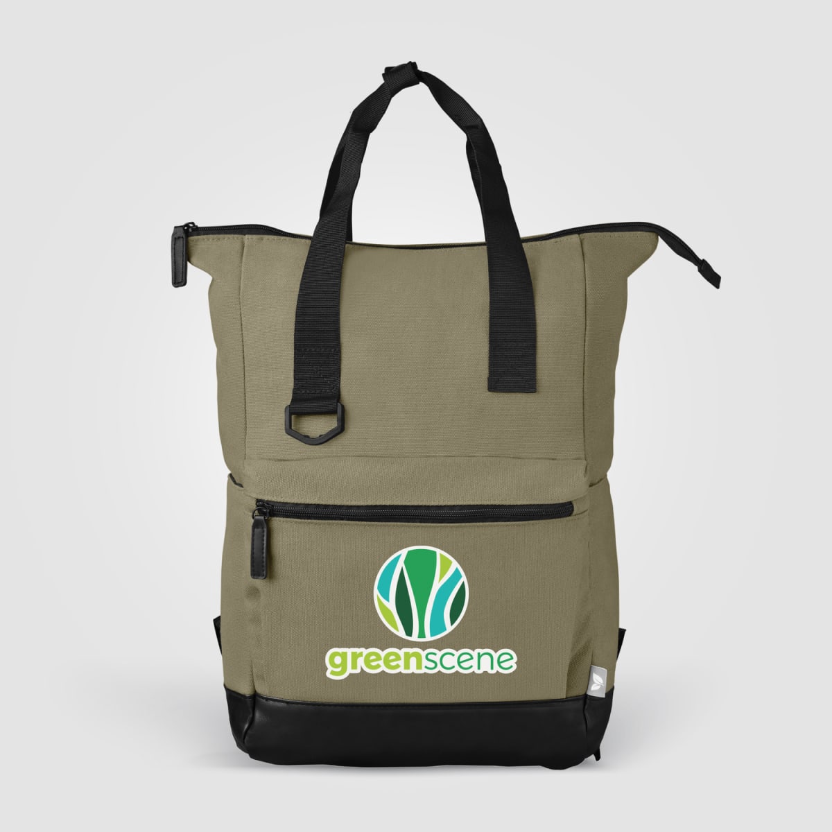 Branded Recycled Cotton Canvas Laptop Backpack - UKX