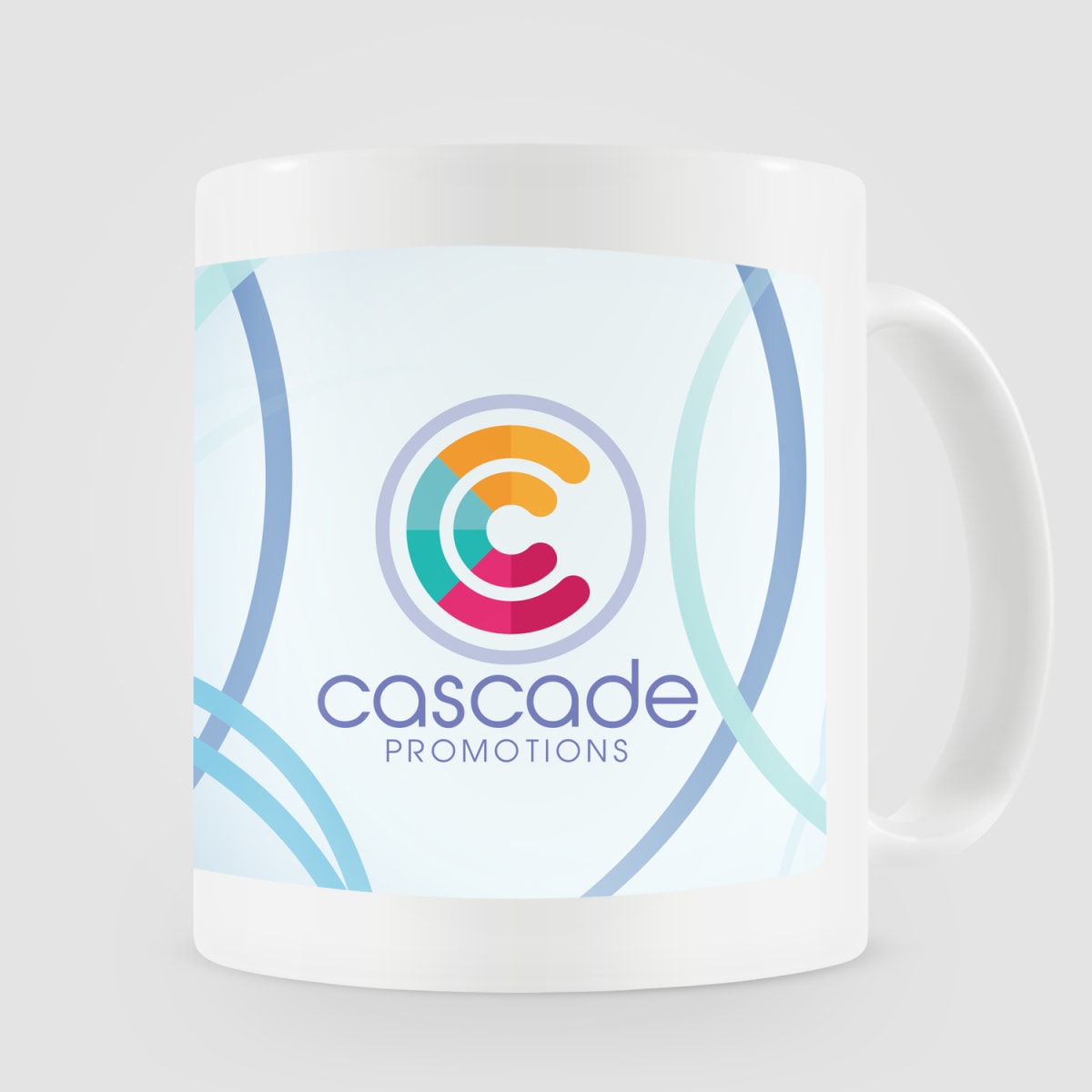 Branded White Ceramic Mug 355ml