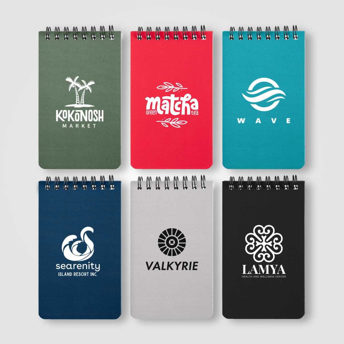 Branded Stone Paper Spiral Notepad with Ruler